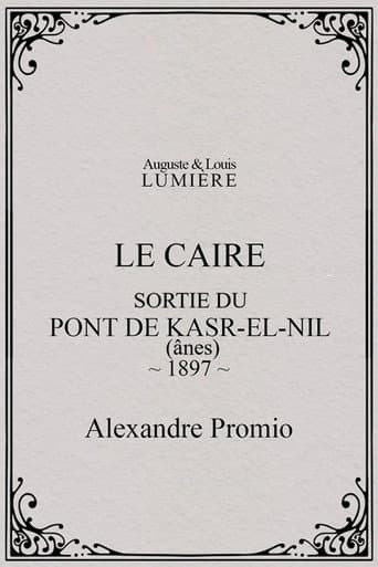 Le Caire, sortie du pont de Kasr-el-Nil