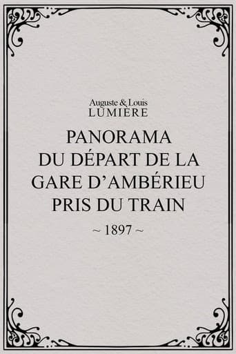 Panorama du départ de la gare d’Ambérieu pris du train (temps de neige)