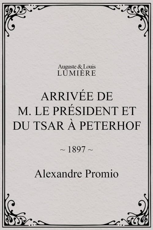 Arrivée de M. le président et du tsar à Peterhof