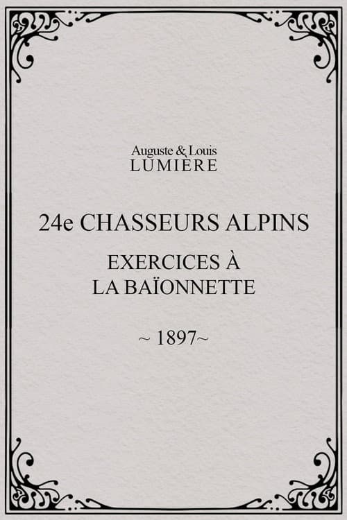 24ème chasseurs alpins : exercices à la baïonnette