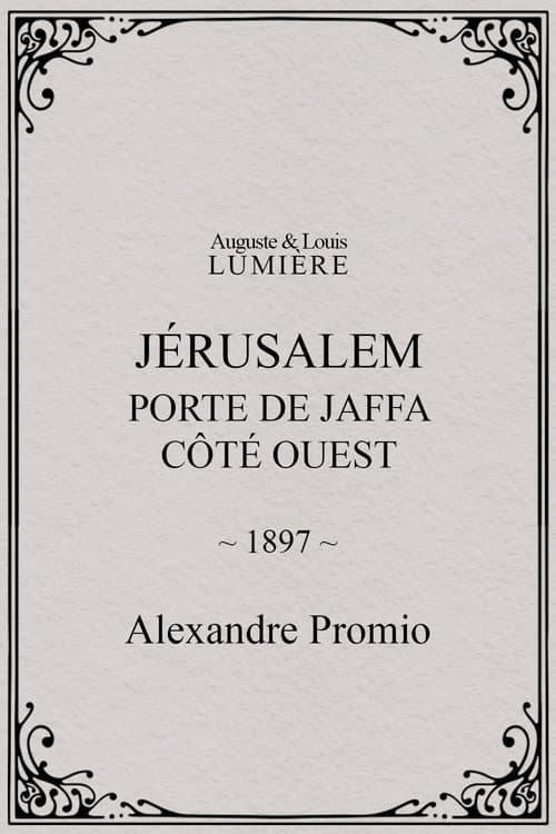 Jérusalem : Porte de Jaffa, côté ouest