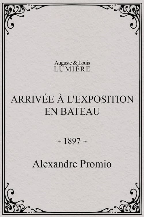 Arrivée à l'exposition en bateau