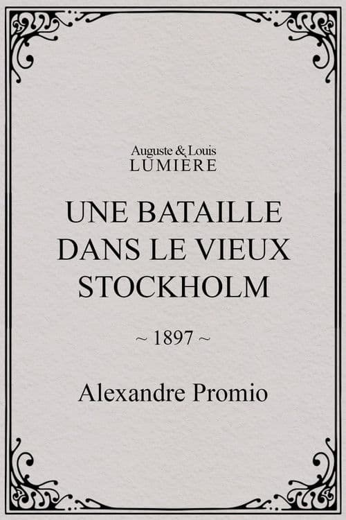 Une bataille dans le vieux Stockholm