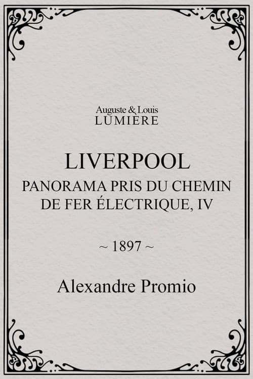 Liverpool, panorama pris du chemin de fer électrique, IV