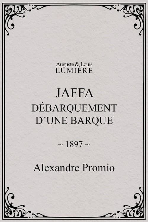 Jaffa : débarquement d’une barque