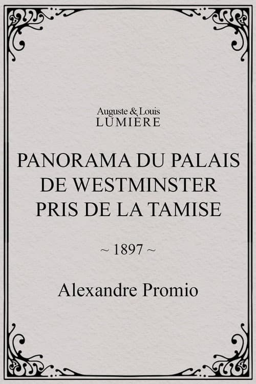 Panorama du palais de Westminster pris de la Tamise