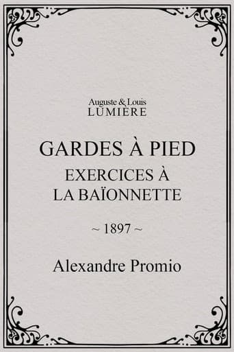 Gardes à pied : exercices à la baïonnette
