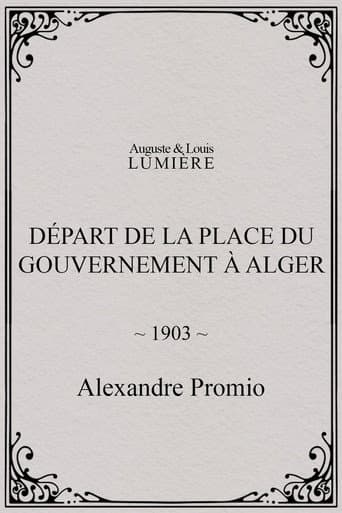 Départ de la place du Gouvernement à Alger