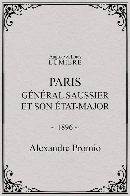 Paris : général Saussier et son état-major
