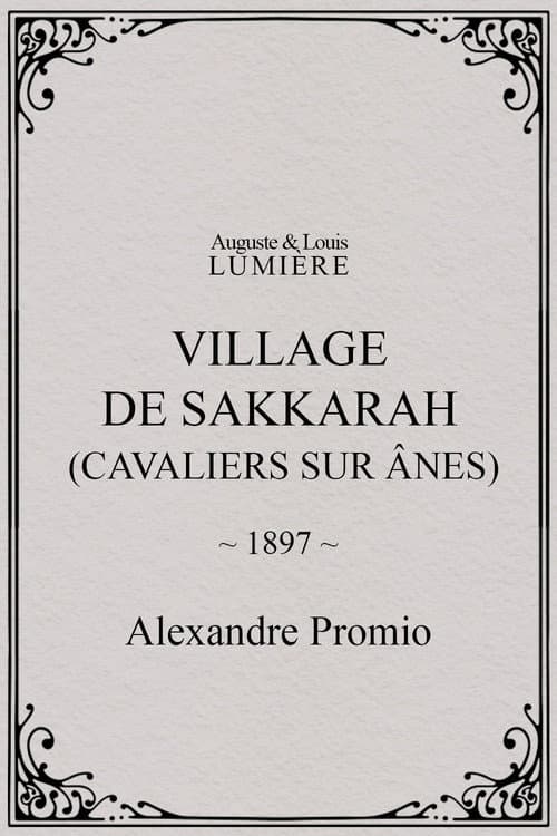 Village de Sakkarah (cavaliers sur ânes)